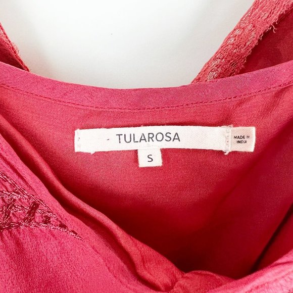 Tularosa Charmer Romper Eyelet Lace Embroidered Silky Sleeveless Shorts Jumpsuit - Picture 7 of 14